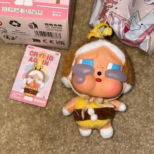 PopMart Crybaby Crying Again Plush Pendant Bee - Ill Bring You A Flower